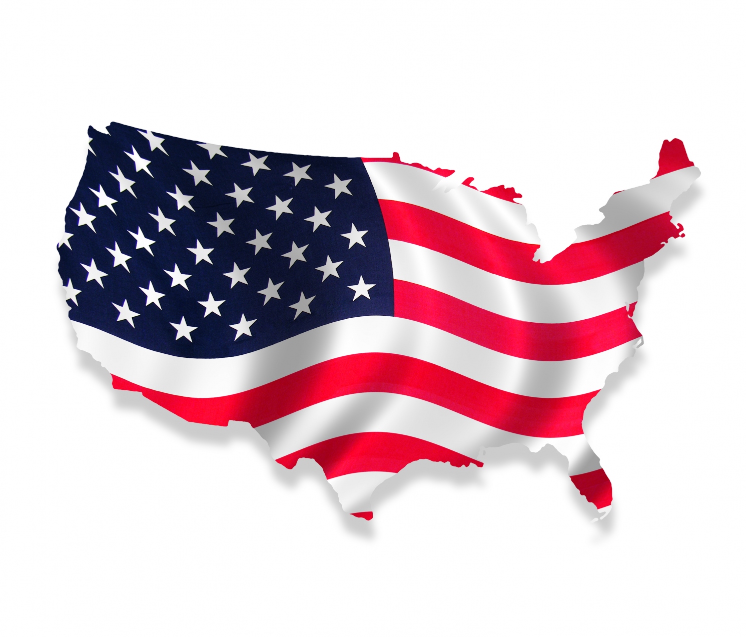 Usa Map And Flag